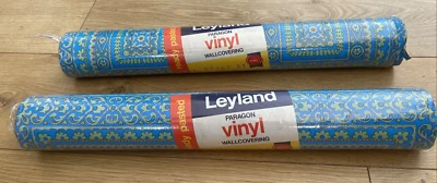 £74.99 • Buy 2 ROLLS VINTAGE 1960s/1970s Leyland Paragon Vinyl Wallcovering, Made In England