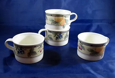 Lot Or Set Of 4 Mikasa Garden Harvest Intaglio CAC29 Cups Mugs   • $16.95