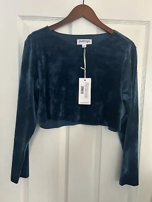 Kendall And Kylie Active Uneven Velvet Crop Top Size 12 BNWT  • £5