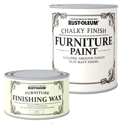 £8.69 • Buy Rust-Oleum Chalky Finish Wood Furniture Paint Smooth Matt Coating Water Based