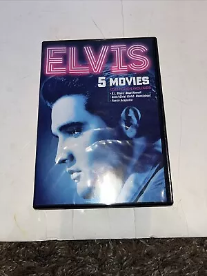 Elvis Presley 5 Movie Collection DVD Set Blue Hawaii Acapulco Girls! G.I. NEW • $9.99