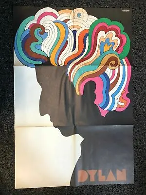 Milton Glaser Fold-out BOB DYLAN Greatest Hits LP POSTER INSERT KCS-9463 Iconic • $88.30