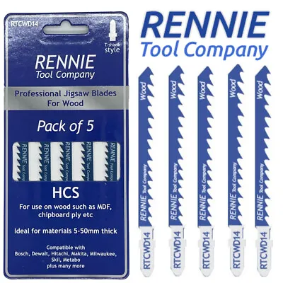 Pack Of 50 T144D Type T Shank HCS Jigsaw Blades For Wood Fit Bosch Dewalt Makita • £11.99