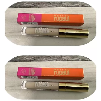 Lot Of 2 Mally+ Rupaul No Tea No Shade Brightening Concealer - Light - 0.1 Oz X2 • $10.90