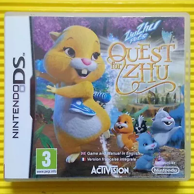 Nintendo DS & DSi - Zhu Zhu Pets Quest For Zhu Game - Boxed With Manuals • £3.99