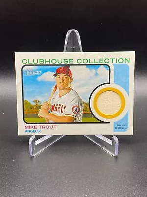 2022 Topps Heritage - Clubhouse Collection Relics #CC-MT Mike Trout Bat • $0.99