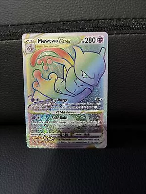 Pokemon TCG MEWTWO V Star 079/078 Pokemon GO Rainbow Rare • £35