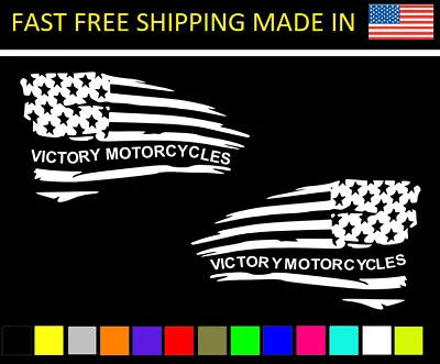 Victory American Flag Decal Usa Motorcycles Hammer Vegas Jackpot Kingpin Sticker • $29.99