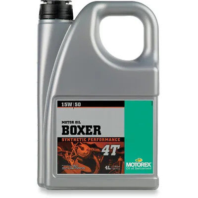 Motorex Boxer 4T Full Synthetic 4-Stroke Motor Oil | 15W-50 | 4 Liter | 102295 • $78.27