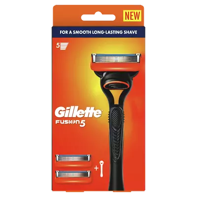 Gillette Fusion 5 Razor Handle + 2 Cartridges Smooth Long-Lasting Shave • $27.16