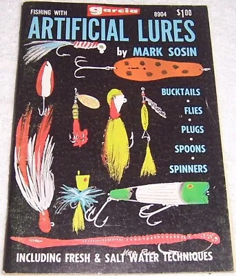 Fishing With Artificial Lures By Mark Sosin Pb Garcia Bucktails Flies Plugs • $7.99