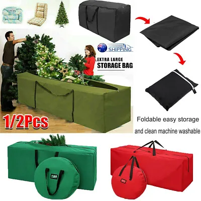 Extra Large Heavy Duty CHRISTMAS TREE STORAGE BAG Waterproof Garden Furniture TK • $15.83