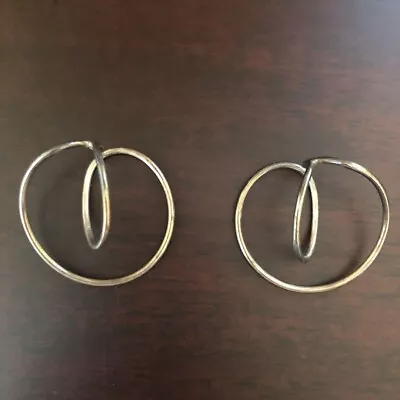 Georg Jensen Women's Pair Ear Hook Earrings Alliance Silver Vintage Denmark • $315