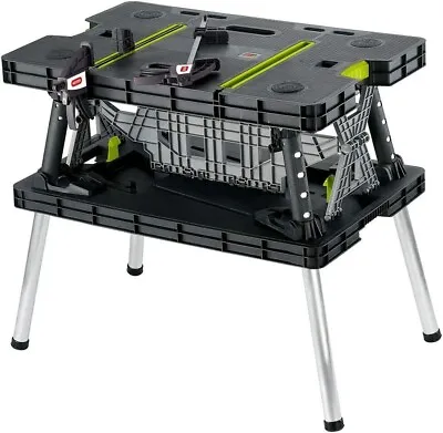 Keter Folding Work Table With Two Adjustable Clamps • $149.99