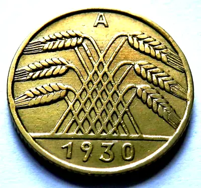 1930 German Empire Coin 10 Reichspfennig 'a' Deutsches Reich • £3.30