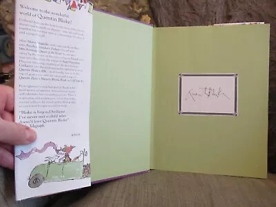 QUENTIN BLAKE Hand Signed Book 'The Quentin Blake Treasury' • £149.99