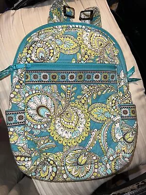 Vera Bradley Peacock Backpack Retired Turquoise And  Green • $28