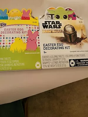 Lot Of 2 DUDLEYS  PAPER MAGIC PEEPS  & STAR WARS EGG DYE DECORATING KITS  NEW • £8.69