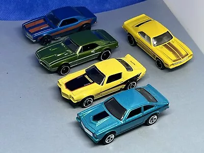 Hot Wheels Chevy Pontiac Lot 5 Loose Cars '67 '69 '70 Camaro Vega  '67 Firebird • $5.50