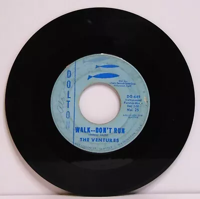 The Ventures – Walk - Don't Run / Home- 1960 Dolton - 25 7  RNR 45 Single Record • $12.99