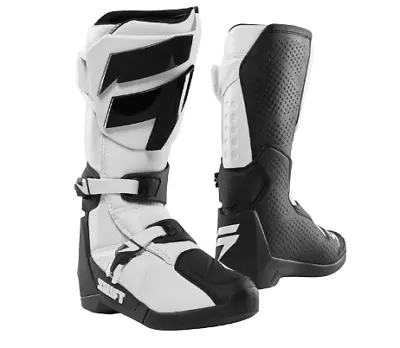 Shift White Label Mx Boots - White/black  - Motocross/offroad • $99.95