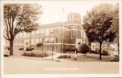 High School MASON Michigan Real Photo Postcard • $12