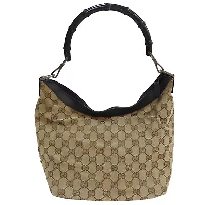 GUCCI Supreme GG Hobo Handbag Canvas Brown • $160.40