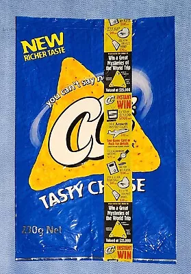 Rare Empty CC's Tasty Cheese Corn Chip Packet 230g Promotional Packet  • $75