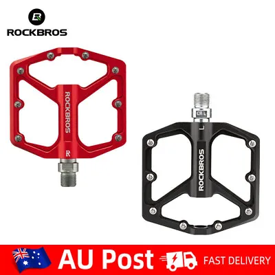 $30.88 • Buy RockBros Mountain Bike Pedals Bicycle Pedals Aluminum Alloy Sealed Bearing 9/16 
