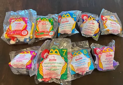 McDonalds Happy Meal Vintage HELLO KITTY Toys 2000 Complete Set Of 9 • $39.99