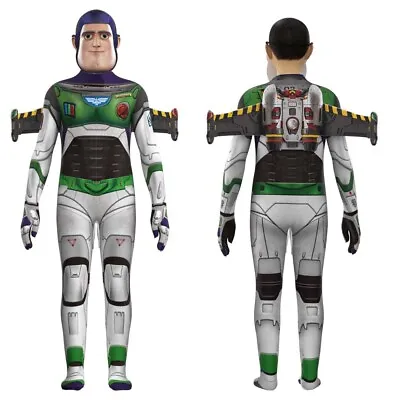 Toy Story Buzz Lightyear Costume Adults Cosplay Jumpsuit Mask Wings • $28.99