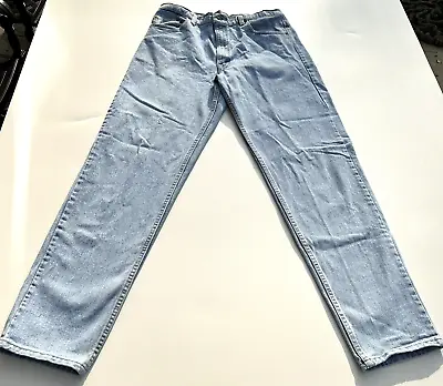 Vintage Levi's 550 Red Tab Tapered Men's 36 X 34 Light Wash Made In USA • $66