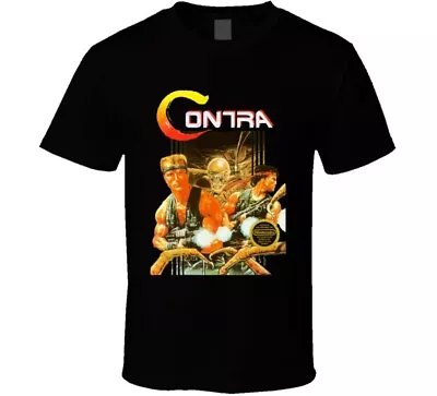 Contra Retro Nes Box Art Video Game Retro T Shirt  • $21.99