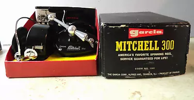 Garcia Mitchell 300 Fishing Reel New In Box Unused Extra Spool & Manuel • $129.99