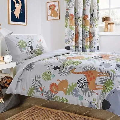 Olivia Rocco Kids Safari Duvet Cover Set Super Soft Lightweight Bedding Set • £10.95