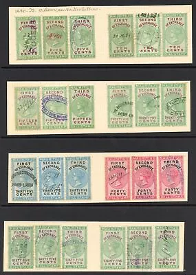 Mauritius Foreign Bill Of Exchange 1880 COMPLETE SET Triplicate Fiscal 2 Pages • $63.15