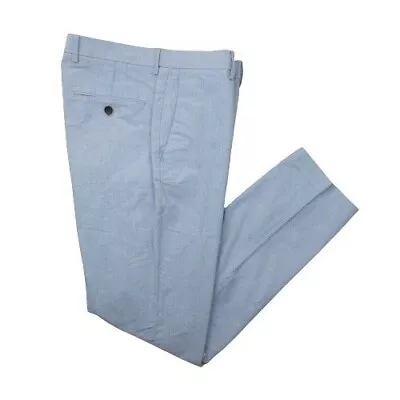 Jcrew Pants Mens 31x30 Blue Ludlow Slim Fit Flat Front Chino Khaki Dress Preppy • $24.97