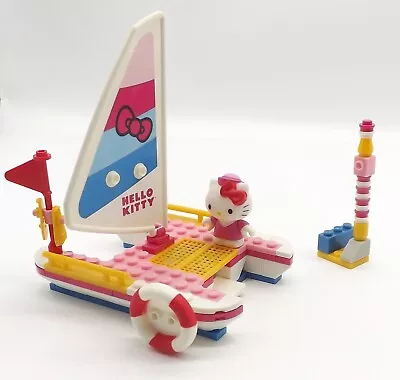 Hello Kitty Mega Bloks Sailboat Figure Building Blocks Toy & Pez Dispenser • $19