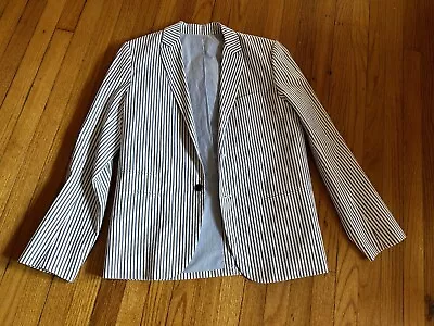 Vince.  Stripped Lightweight Blazer Jacket Women’s Size Medium Nwt • $95