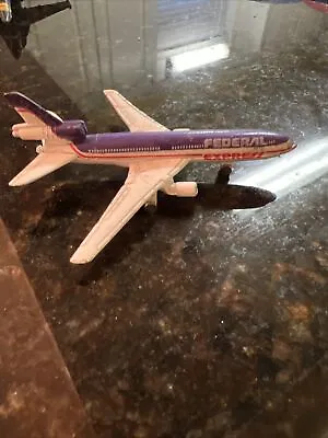 Federal Express DC-10 Metal Diecast Toy Airplane Plane Jet Collectible Used • $3.99