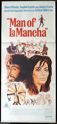 MAN OF LA MANCHA Original Daybill Movie Poster SOPHIA LOREN Peter O'Toole • $22.67