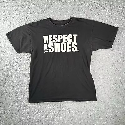 SHOE MGK T Shirt Mens Medium Black Short Sleeve Respect Your Shoes Mall Kiosk • $9.87