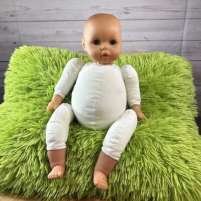 Lissi Baby Doll 17” Cloth Body Sleepy Blue Eyes Working Weighted Bottom • $12.99