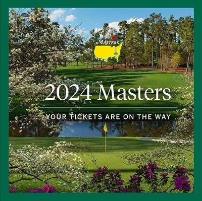 2 Masters Tickets 2024 Tuesday 4/9 (Buying The Pair) • $2025