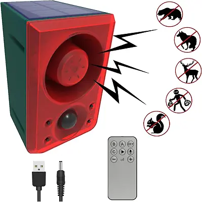 Outdoor Motion Sensor Alarm Dog Barking&Gunshot Sound Support Recording&±Volume • $44.56