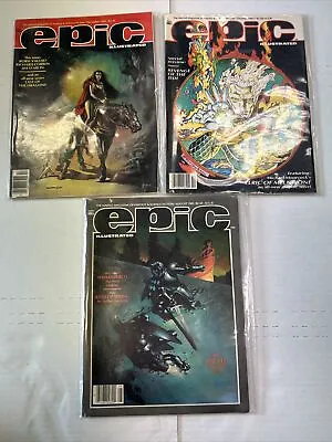 Marvel Epic Illustrated Magazine Lot Of 3 1982 Excellent Condition • $19.99