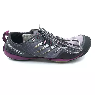 Merrell Womens Lithe Glove Dark Shadow Running Shoes Gray J68782 Lace Up 7M • $12.50