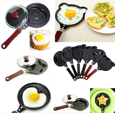 Mini Egg Pancake Frying Pan Cute Creative Kitchen Tool Cooker Non-Stick Pot New • $4.19