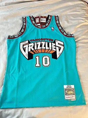Hardwood Classic NBA Mike Bibby Vancouver Grizzlies Jersey Sz L 1998-99 • $59.99