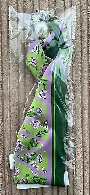 Beautiful Scarf With Unusual Magnetic Closure ELEGANT PURPLE Satin 60cm • £4